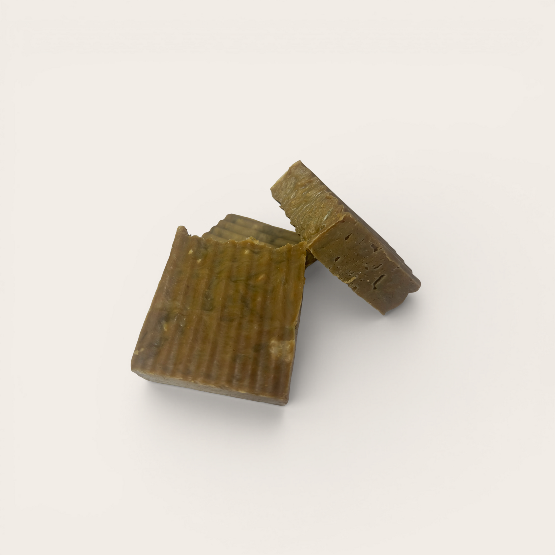 Mint Cleansing Bar on beige background